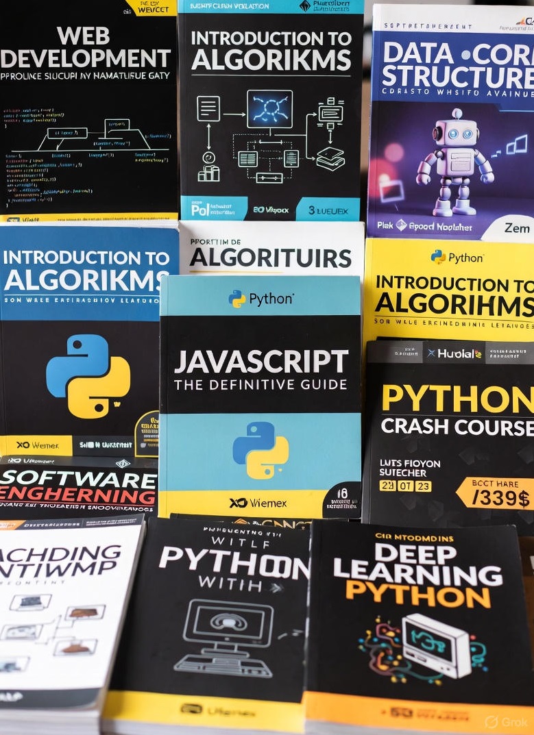 collage of programming books